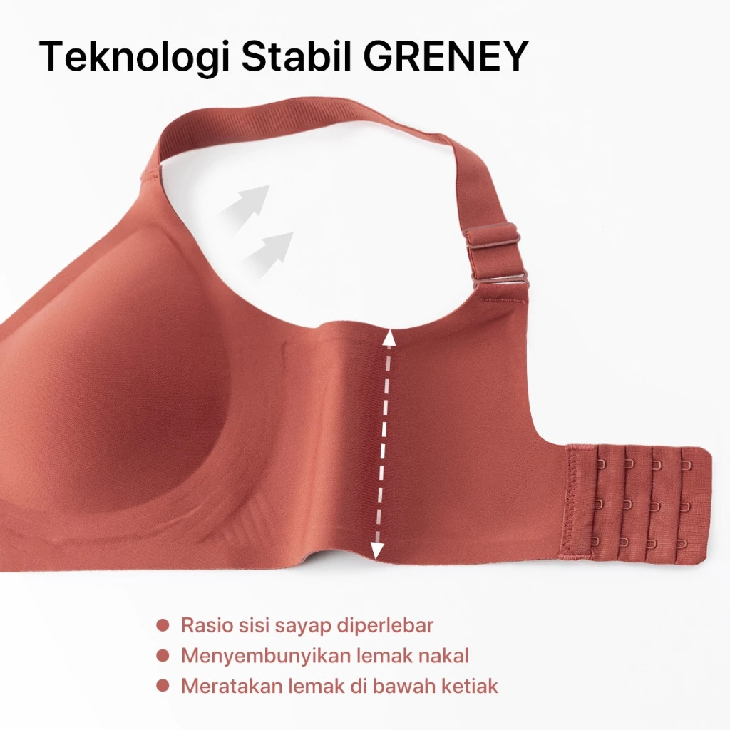 GRENEY Gbras Bra Big Size Tali Lebar Bergesper | 89667 5枚目
