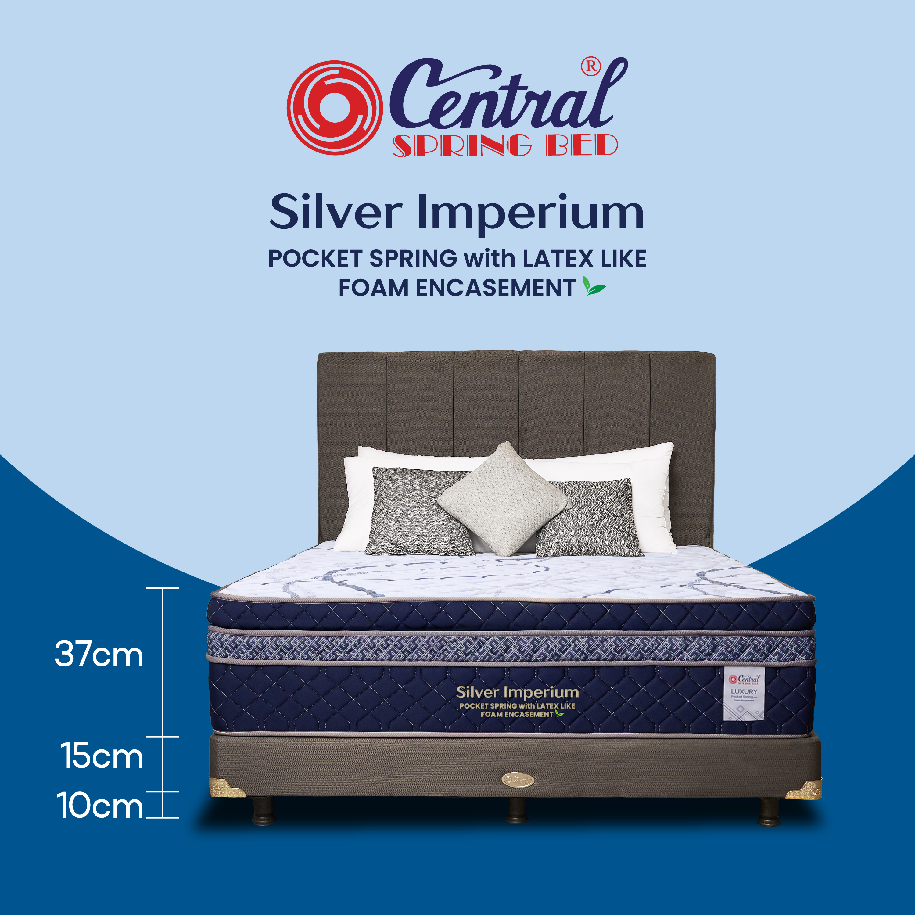 Central Springbed® Silver Imperium