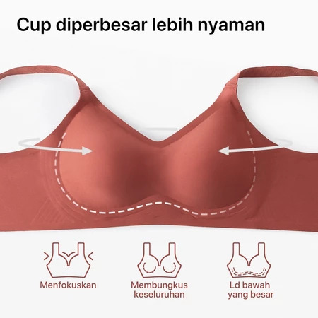GRENEY Gbras Bra Big Size Tali Lebar Bergesper | 89667 4枚目