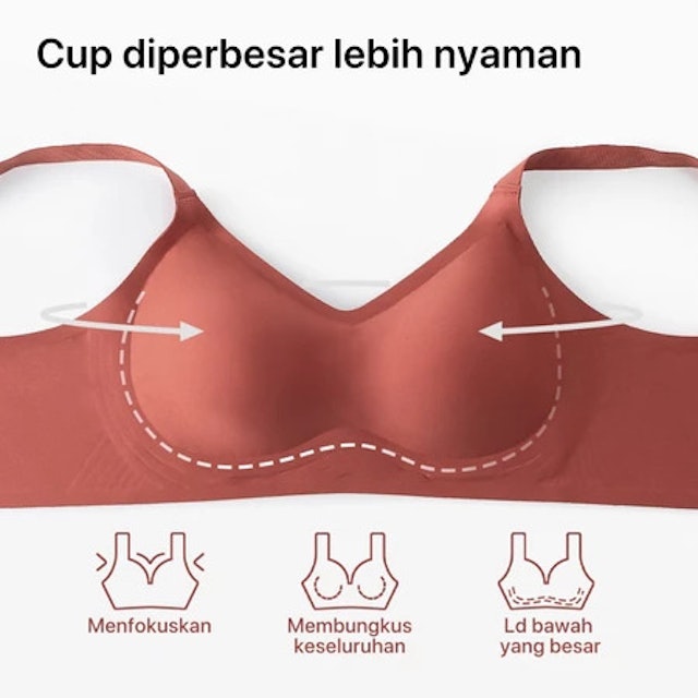 GRENEY Gbras Bra Big Size Tali Lebar Bergesper | 89667 4枚目
