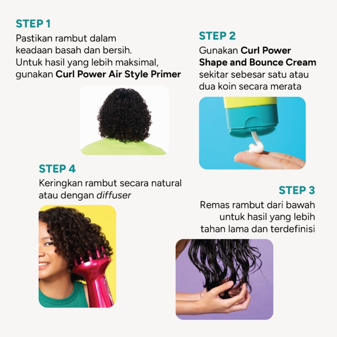 Bagaimana cara pakai curl cream?