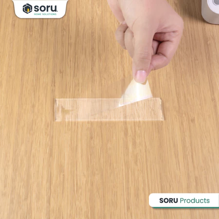 Lalu, bagaimana cara melepaskan double tape agar tidak meninggalkan bekas?