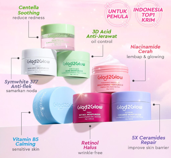Moisturizer Glad2Glow untuk usia berapa?