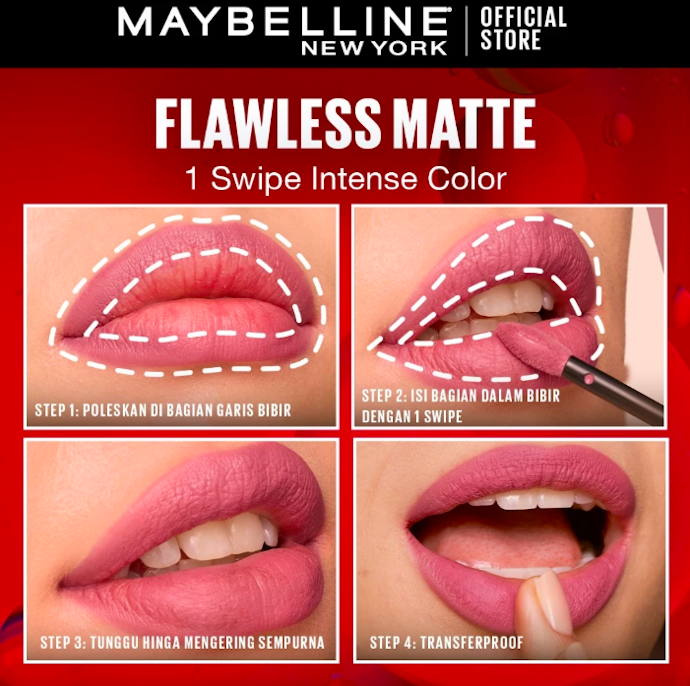 Gunakan teknik aplikasi yang tepat agar lipstik lebih tahan lama