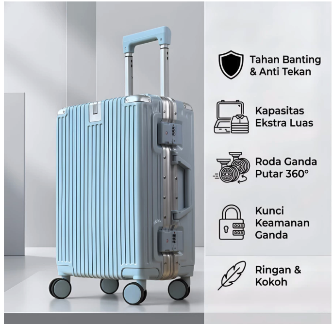 Bagaimana cara menguji dan merawat koper 18 inch?