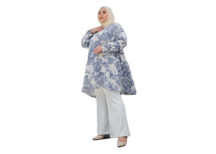 Tips memakai tunik untuk orang pendek dan gemuk