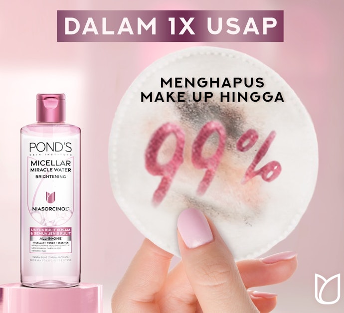 Apakah micellar water bisa menghapus makeup waterproof?