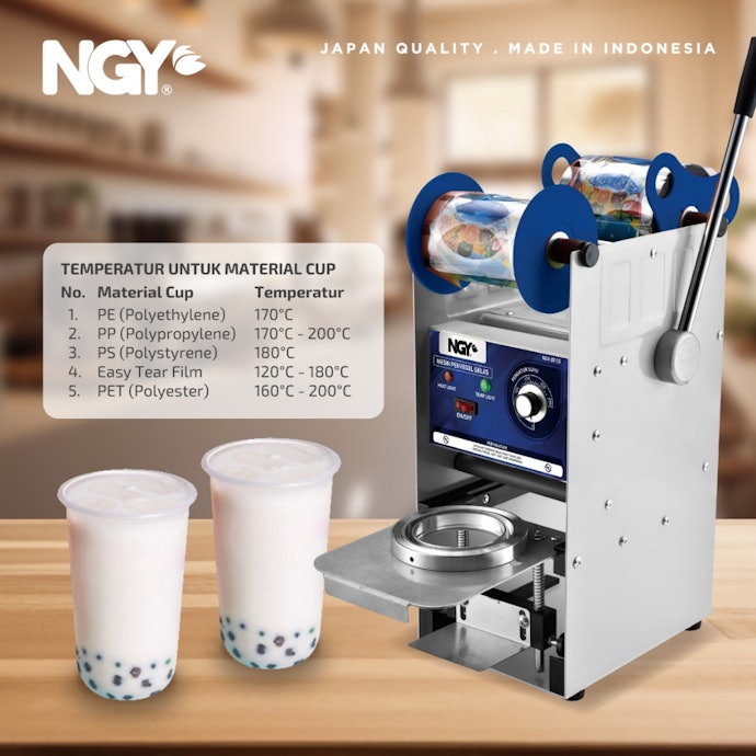 Berapa suhu cup sealer yang bagus?