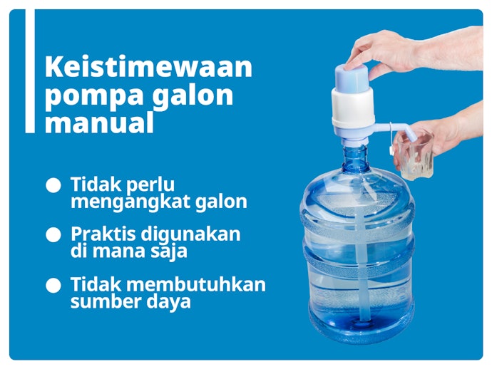 Apakah keistimewaan pompa galon manual?
