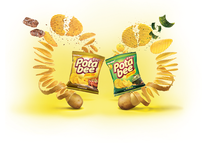 Potabee, snack keripik kentang dari Calbee