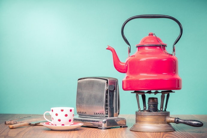 Ketel enamel untuk dapur yang lebih bergaya