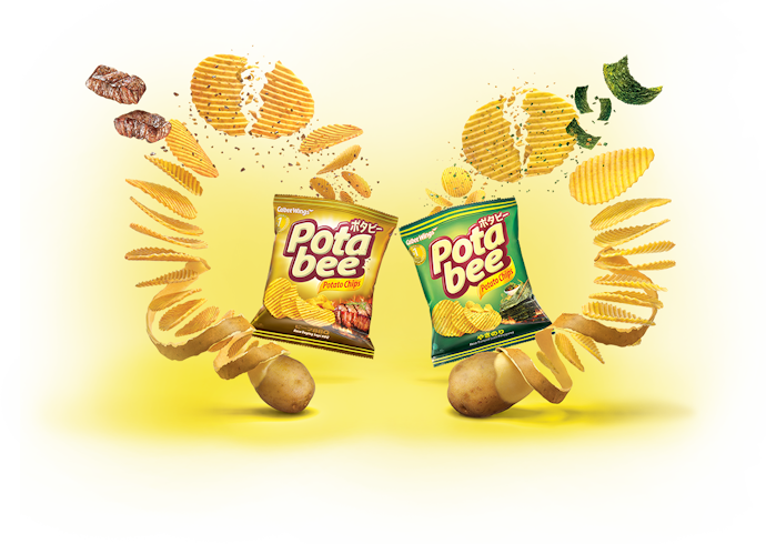 Potabee, snack keripik kentang dari Calbee
