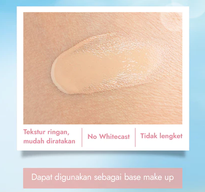 Apa yang menyebabkan white cast pada sunscreen?