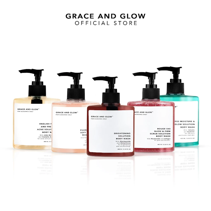 Apa keunggulan Grace and Glow body wash?