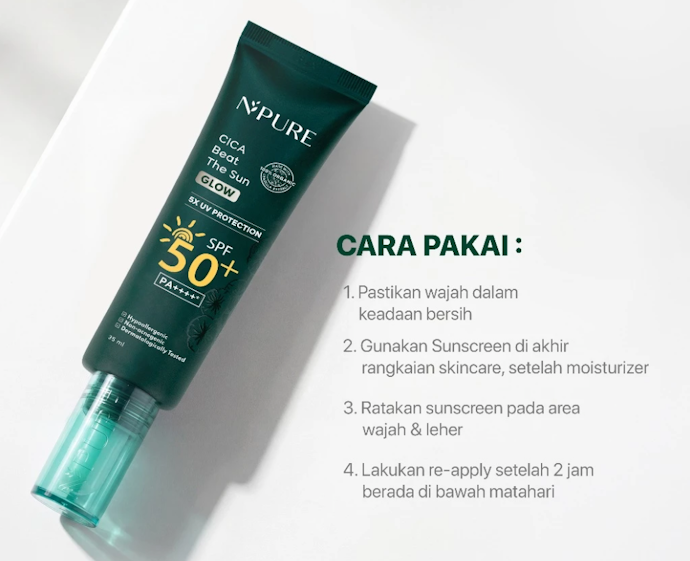 Cara pemakaian sunscreen agar tidak mudah membuat kulit berkomedo