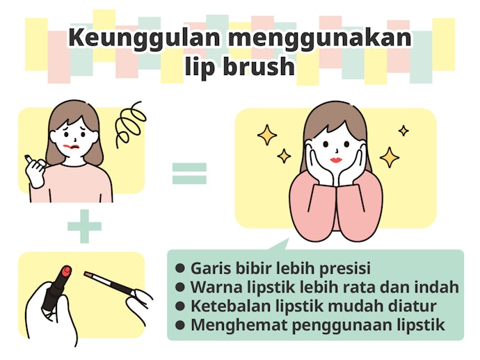 Mengapa menggunakan lip brush atau kuas lipstik?