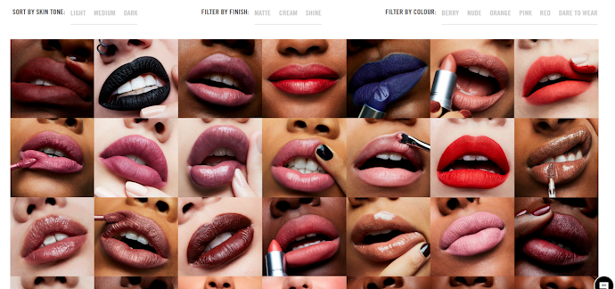 Gunakan fitur Lipstick Shade Finder dan Virtual Try On untuk mencoba warna