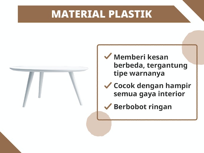 Jika ingin yang harganya lebih terjangkau, pilih material besi atau plastik