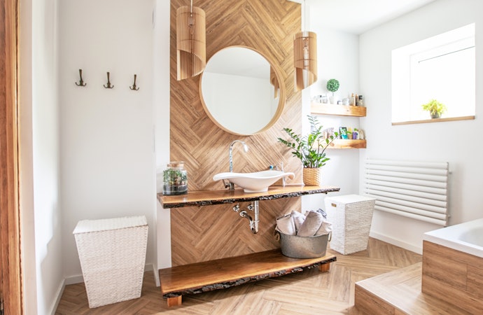 Aesthetic, mengedepankan keindahan interior kamar mandi