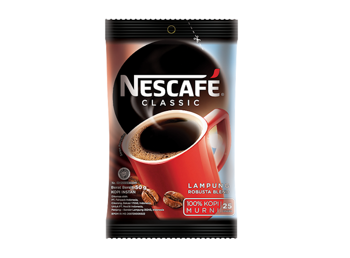 Nescafe Classic, kopi hitam robusta tanpa ampas