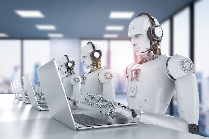 Robot, karakter buatan manusia berbentuk humanoid atau lainnya