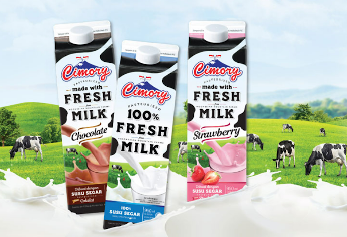 Susu Cimory, menawarkan susu dengan beragam pilihan rasa enak