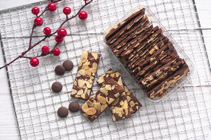 Brownies kering, teksturnya renyah seperti kue kering