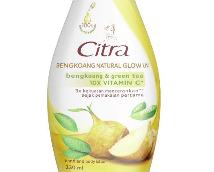 Khasiat mencerahkan: Body lotion Citra dengan ekstrak bengkoang, mutiara, atau murbei