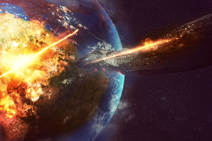 Perang interstellar, menceritakan peperangan antargalaksi