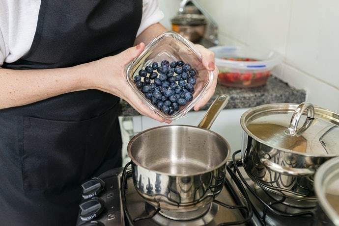 Langkah membuat selai blueberry homemade