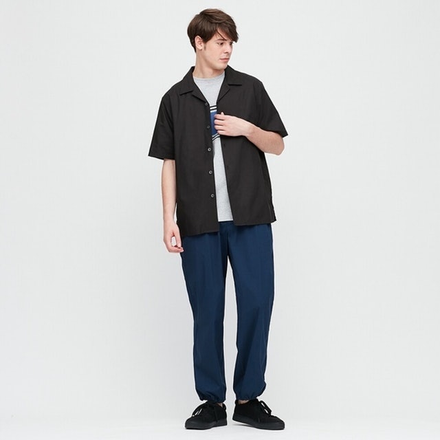 UNIQLO Kemeja Katun Modal Kerah Terbuka PDK Translation missing: id.activerecord.decorators.item_part_image/alt