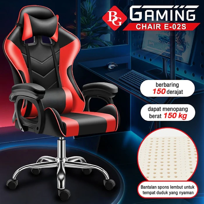 BGSPORT Kursi Video Gaming Live Show - Kursi Gaming Translation missing: id.activerecord.decorators.item_part_image/alt