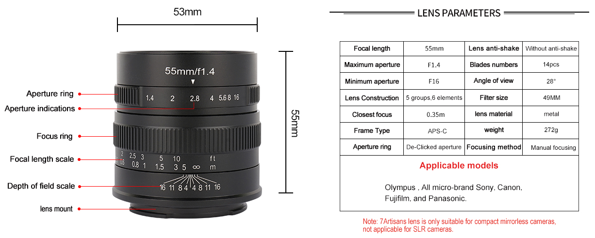 7Artisans 55mm F1.4 Translation missing: id.activerecord.decorators.item_part_image/alt