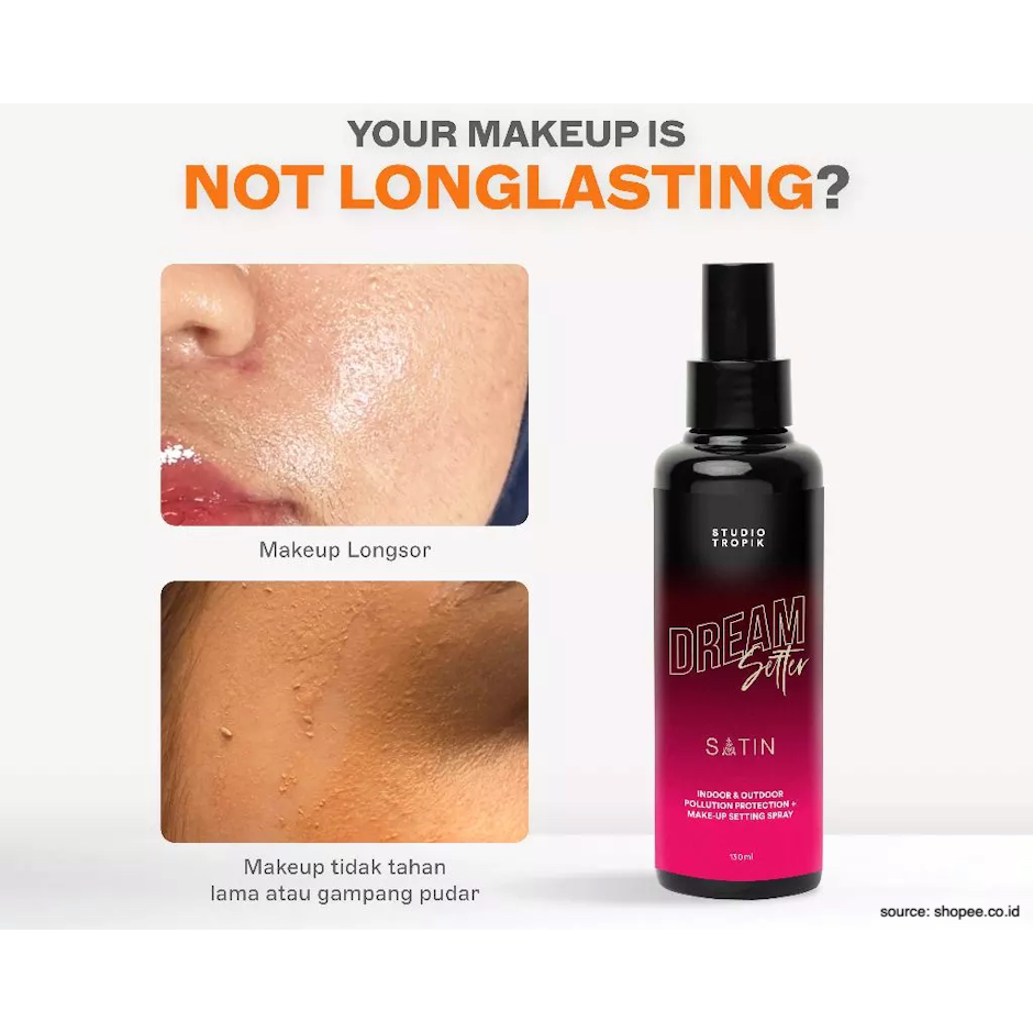 PT Parvis Magna Jaya Studio Tropik DreamSetter Satin Make-up Setting Spray 130 ml Translation missing: id.activerecord.decorators.item_part_image/alt