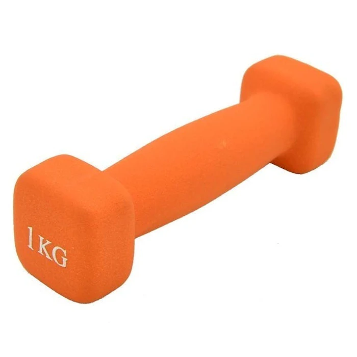 Bfit Neoprene Dumbbell 1kg - Neon Orange 1pcs Translation missing: id.activerecord.decorators.item_part_image/alt