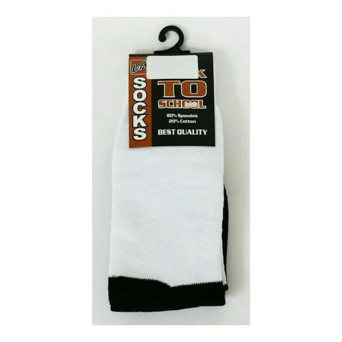 L.A Back To School Socks Hitam Putih Translation missing: id.activerecord.decorators.item_part_image/alt