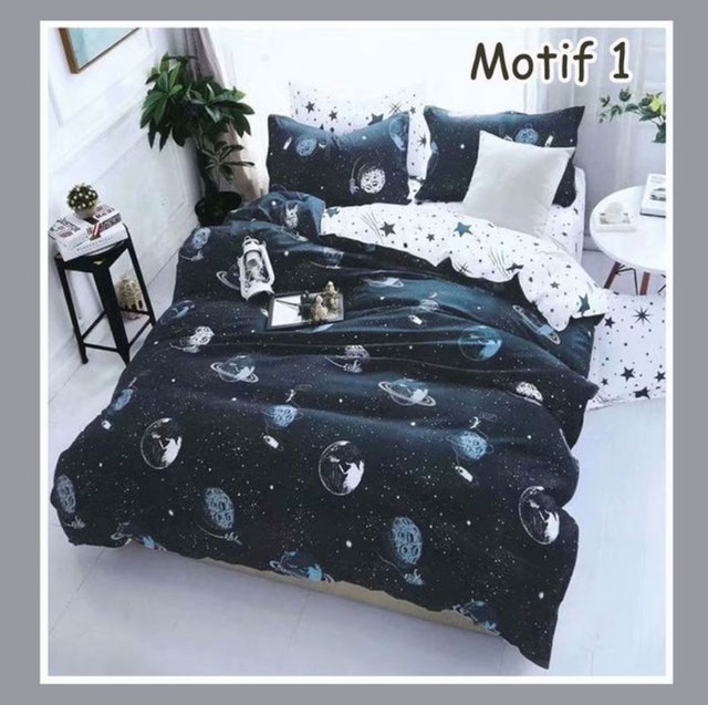 Bed Cover Set Queen Size Katun Microtex Motif Klasik  Translation missing: id.activerecord.decorators.item_part_image/alt
