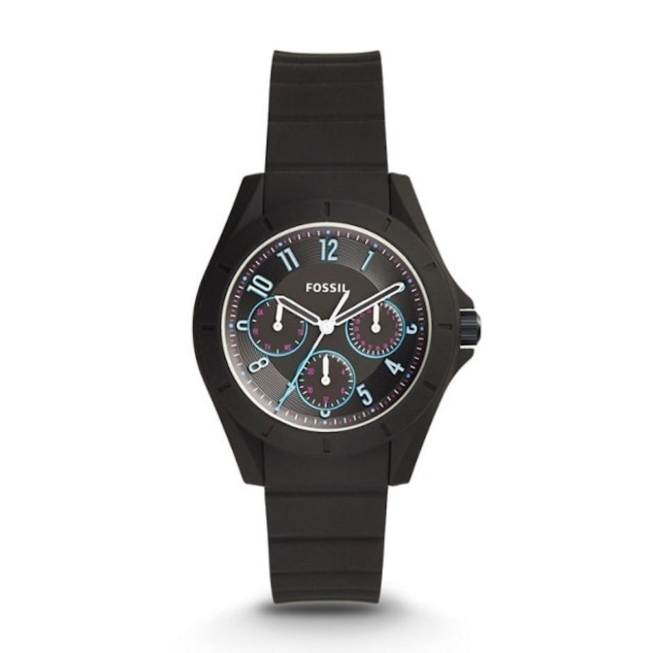 Fossil Poptastic Sport Multifunction Black Silicone Watch Translation missing: id.activerecord.decorators.item_part_image/alt