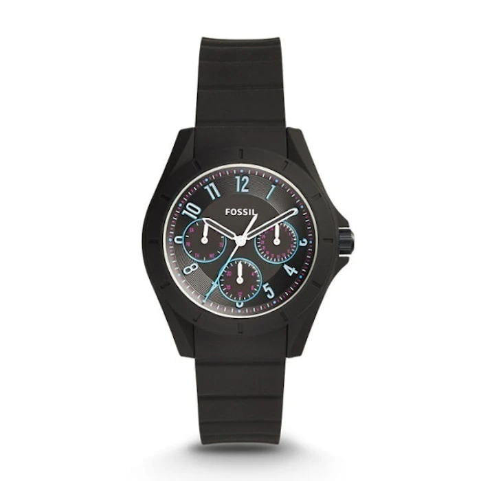 Fossil Poptastic Sport Multifunction Black Silicone Watch Translation missing: id.activerecord.decorators.item_part_image/alt
