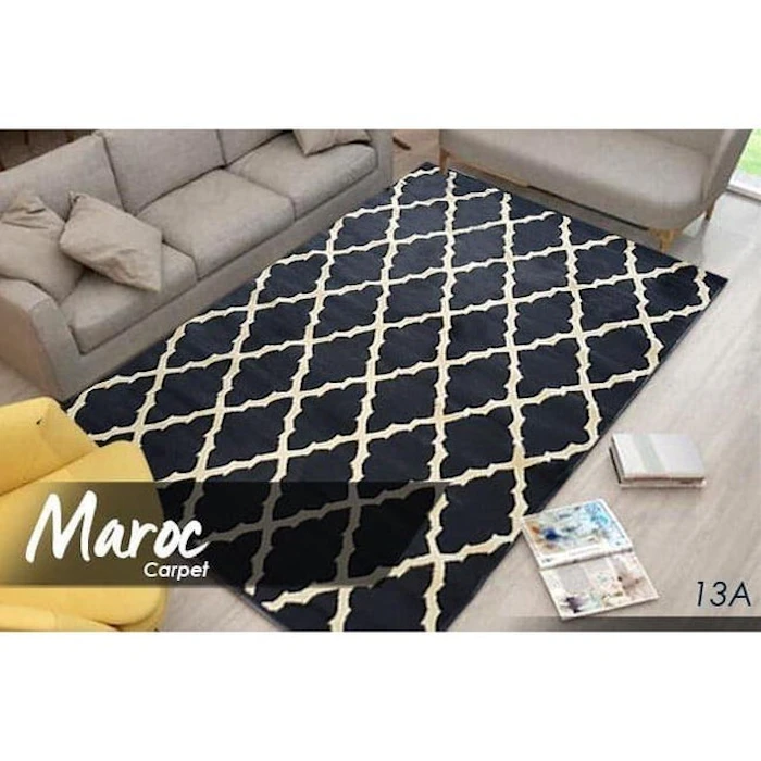 Maroc Carpet Super Black 160x210 cm Translation missing: id.activerecord.decorators.item_part_image/alt