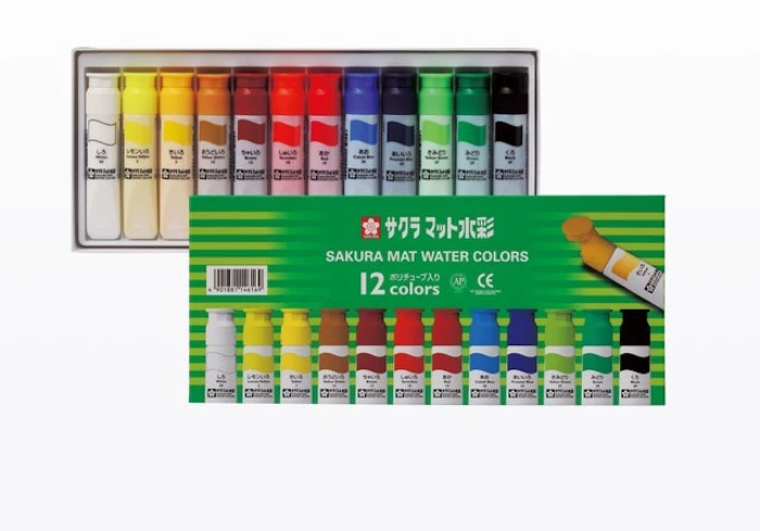 SAKURA COLOR PRODUCTS Mat Water Colors Plastic Tube Translation missing: id.activerecord.decorators.item_part_image/alt