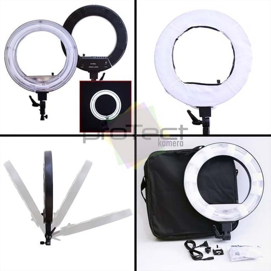 Fluorescent 18inch Ring Light Dimmer with Stand Translation missing: id.activerecord.decorators.item_part_image/alt