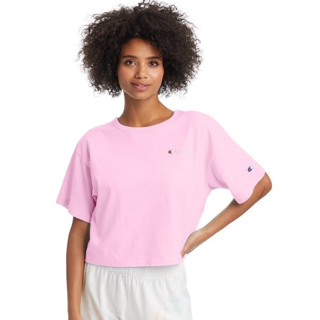 Hanesbrands Champion Heritage Cropped Tee, Embroidered Logo Translation missing: id.activerecord.decorators.item_part_image/alt