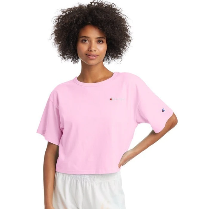 Hanesbrands Champion Heritage Cropped Tee, Embroidered Logo Translation missing: id.activerecord.decorators.item_part_image/alt