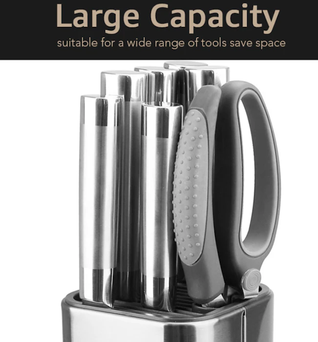 Holder Penyimpanan Pisau Dapur Bahan Stainless Steel Translation missing: id.activerecord.decorators.item_part_image/alt