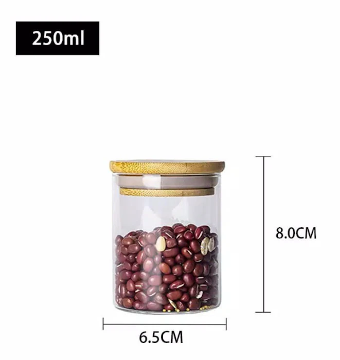 Glass Jar Bamboo Lid Translation missing: id.activerecord.decorators.item_part_image/alt