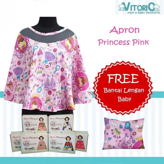 Vitorio Apron Menyusui Jaring Motif Karakter Translation missing: id.activerecord.decorators.item_part_image/alt