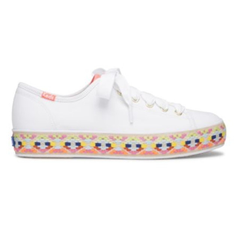 Keds Rifle Paper Co. Triple Kick Rosalie Embroidered Jute Translation missing: id.activerecord.decorators.item_part_image/alt