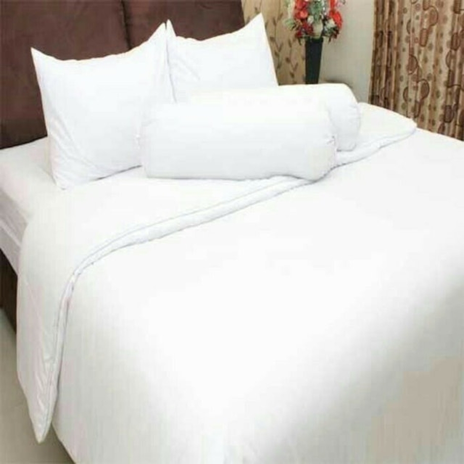 Rosewell Sprei Putih Polos Single 120 x 200 cm Translation missing: id.activerecord.decorators.item_part_image/alt