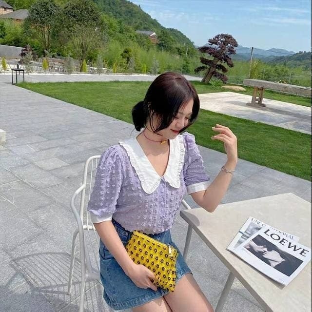 Lilac Blouse Korea Translation missing: id.activerecord.decorators.item_part_image/alt